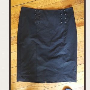 limited black pencil skirt size 6